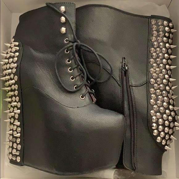 Jeffrey Campbell Shoes - Jeffrey Campbell Damsel - SP in Black Silver